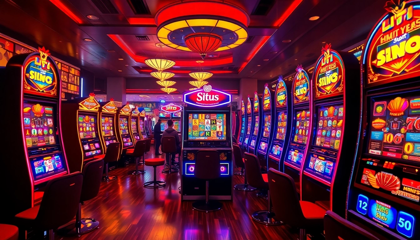 Discover the excitement of Situs Slot with vibrant machines and winning players.